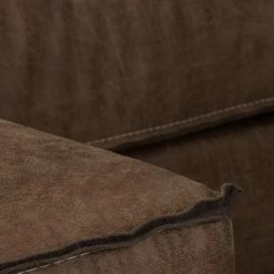 Norrwood Canapé d’angle 1 places MAISON - Tissage à plat - Tissu composite Xia: Marron foncé - Largeur : 150 cm - Méridienne courte à gauche (vue de face) -Canapés Soldes Magasin 1000230443 210205 13463000145 DETAILS P000000001000230443