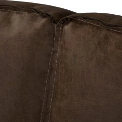 Norrwood Canapé d’angle 1 places MAISON - Tissage à plat - Tissu composite Xia: Marron foncé - Largeur : 150 cm - Méridienne courte à gauche (vue de face) -Canapés Soldes Magasin 1000230443 210205 13463900150 DETAILS P000000001000230443