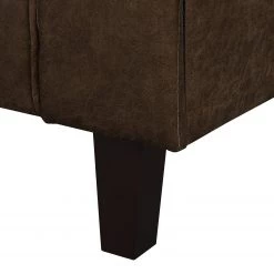 Norrwood Canapé d’angle 1 places MAISON - Tissage à plat - Tissu composite Xia: Marron foncé - Largeur : 150 cm - Méridienne courte à gauche (vue de face) -Canapés Soldes Magasin 1000230443 210205 13464300152 DETAILS P000000001000230443