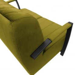 Ars manufacti Canapé Menet (2 places) - Velours - Velours Ravi: Jaune moutarde -Canapés Soldes Magasin 1000231890 210205 07430700592 DETAILS P000000001000231890