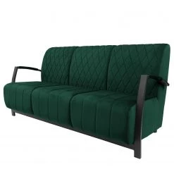Ars manufacti Canapé Menet (3 places) - Velours - Velours Ravi: Vert vieilli