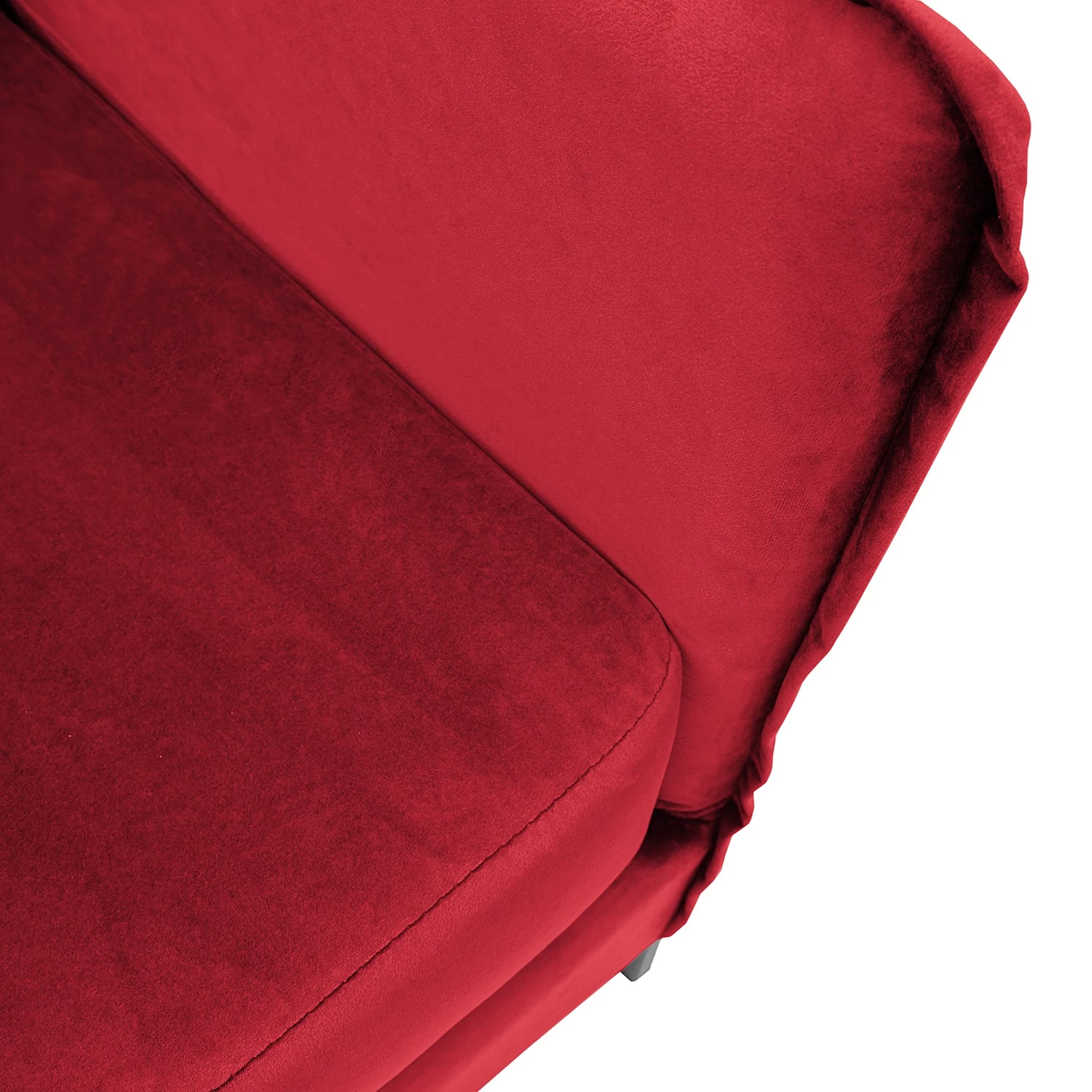 Ars manufacti Canapé Danze (3 places) - Velours - Velours Ravi: Rouge 9 Ars manufacti Canapé Danze (3 places) - Velours - Velours Ravi: Rouge – Image 9