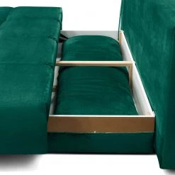 Jack & Alice Canapé convertible Red Oak - Velours - Velours Onoli: Vert vieilli -Canapés Soldes Magasin 1000235481 211005 13292900099 DETAILS P000000001000235481