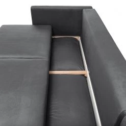 Jack & Alice Grand canapé Oakpark - Velours - Velours Onoli: Gris foncé -Canapés Soldes Magasin 1000235661 210210 13321200157 DETAILS P000000001000235661