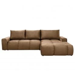 Jack & Alice Canapé d’angle Saint Veep - Velours - Velours Onoli: Beige - Méridienne courte à droite (vue de face) -Canapés Soldes Magasin 1000235662 211007 13010300068 DETAILS P000000001000235662