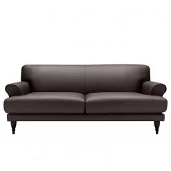 Studio Copenhagen Canapé Ginger (2 places) - Cuir Seija: Marron foncé - Noir