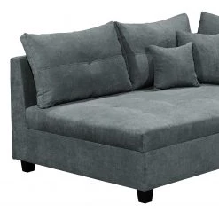 Loftscape Canapé d’angle Viersat - Microfibre - Microfibre Ranu: Anthracite - Méridienne courte à gauche (vue de face) -Canapés Soldes Magasin 1000241679 210127 18150500374 DETAILS P000000001000241679