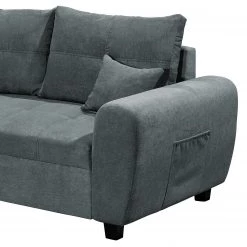 Loftscape Canapé d’angle Viersat - Microfibre - Microfibre Ranu: Anthracite - Méridienne courte à gauche (vue de face) -Canapés Soldes Magasin 1000241679 210127 18150800376 DETAILS P000000001000241679