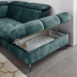 Loftscape Canapé panoramique Grillon - Velours - Velours Insa: Bleu fumée - Méridienne courte à gauche / longue à droite (vue de face) 26 Loftscape Canapé panoramique Grillon - Velours - Velours Insa: Bleu fumée - Méridienne courte à gauche / longue à droite (vue de face) -Canapés Soldes Magasin 1000241705 210127 18251000678 DETAILS P000000001000241705