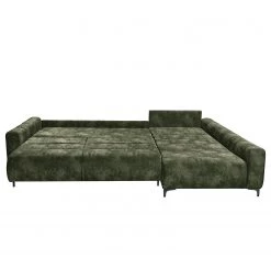 Loftscape Canapé d’angle Venouse - Velours - Velours Insa: Vert mousse - Méridienne courte à droite (vue de face) -Canapés Soldes Magasin 1000241732 210127 18330500983 DETAILS P000000001000241732