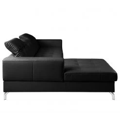 Fredriks Canapé d’angle White Pine - Cuir véritable - Cuir Mabra: Noir - Méridienne courte à gauche (vue de face) -Canapés Soldes Magasin 1000241944 210208 14261000190 DETAILS P000000001000241944