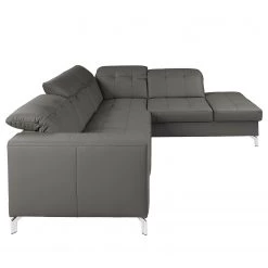 Fredriks Ecksofa White Pine - Cuir Mabra: Gris - Méridienne longue à droite (vue de face) -Canapés Soldes Magasin 1000241953 210208 14264700250 DETAILS P000000001000241953