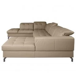 Fredriks Canapé panoramique White Pine - Cuir Mabra: Taupe - Méridienne courte à droite / longue à gauche (vue de face) -Canapés Soldes Magasin 1000241956 210208 14270600283 DETAILS P000000001000241956