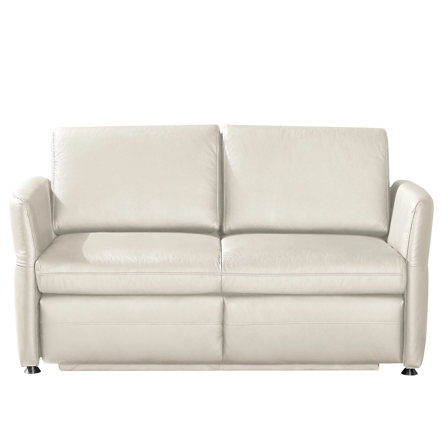 Fredriks Canapé convertible Bielle - Cuir véritable - Cuir Leela: Blanc 3 Fredriks Canapé convertible Bielle - Cuir véritable - Cuir Leela: Blanc – Image 3