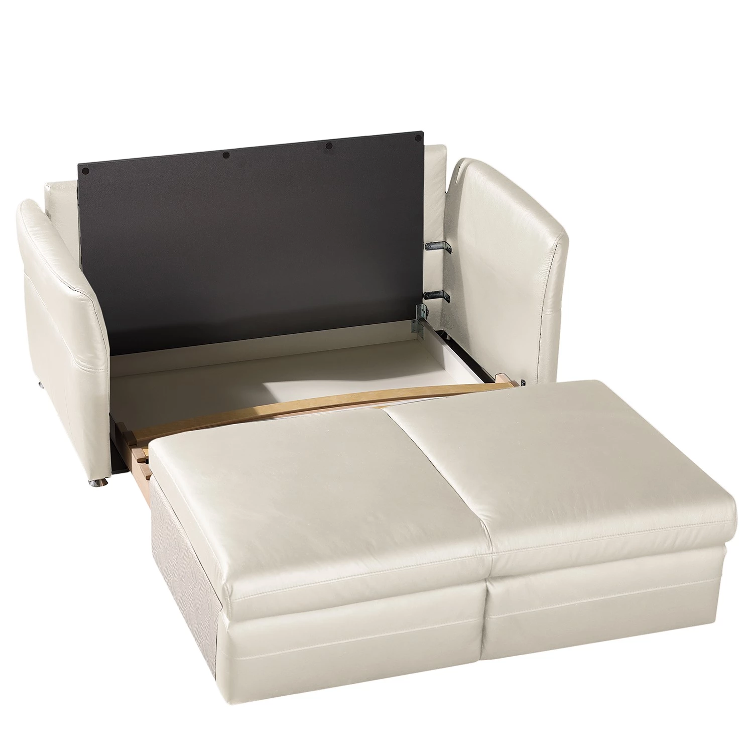 Fredriks Canapé convertible Bielle - Cuir véritable - Cuir Leela: Blanc 4 Fredriks Canapé convertible Bielle - Cuir véritable - Cuir Leela: Blanc – Image 4