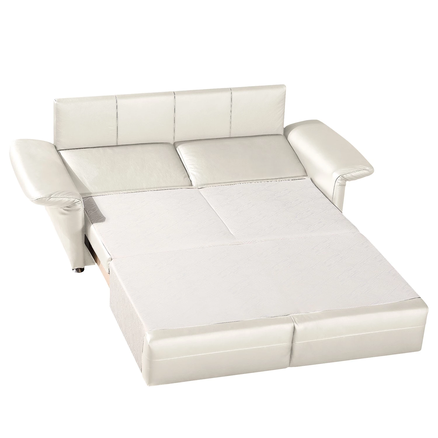 Fredriks Canapé convertible Bielle - Cuir véritable - Cuir Leela: Blanc 5 Fredriks Canapé convertible Bielle - Cuir véritable - Cuir Leela: Blanc – Image 5