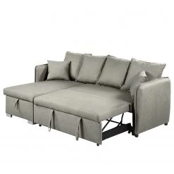 Loftscape Canapé d’angle Lillers - Tissu - Gris lumineux - Méridienne courte à gauche (vue de face) -Canapés Soldes Magasin 1000242710 210929 14122900055 DETAILS P000000001000242710