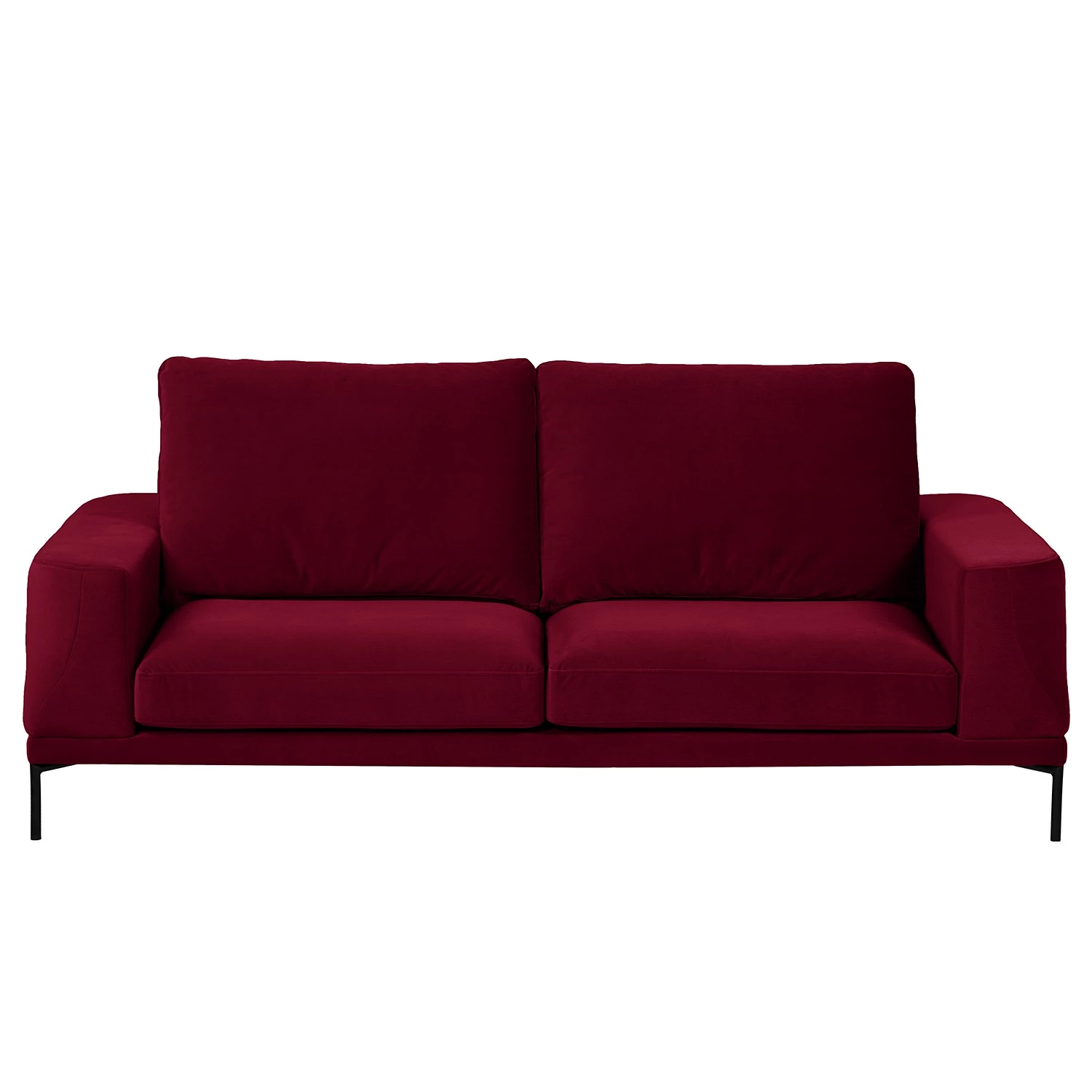 Fredriks Canapé Grossa (3 places) - Velours - Velours Vaia: Rouge foncé 5 Fredriks Canapé Grossa (3 places) - Velours - Velours Vaia: Rouge foncé – Image 5