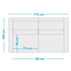 Fredriks Canapé Garlin (2,5 places) - Tissu - Tissu Sogol: Gris -Canapés Soldes Magasin 1000243249 210330 18214400357 SKETCH DETAILS P000000001000243249 sketch