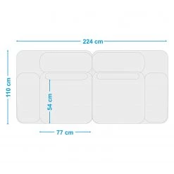 Fredriks Canapé Lirac (2,5 places) - Tissu - Tissu Sogol: Gris -Canapés Soldes Magasin 1000243274 210330 18215500576 SKETCH DETAILS P000000001000243274 sketch