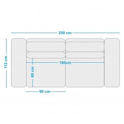 Fredriks Canapé Gurat (3 places) - Tissu - Tissu Sada: Gris -Canapés Soldes Magasin 1000243303 210330 18222000990 SKETCH DETAILS P000000001000243303 sketch
