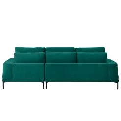 Fredriks Canapé d’angle Grossa - Velours - Velours Vaia: Vert vieilli - Méridienne courte à droite (vue de face) -Canapés Soldes Magasin 1000243304 210330 18222000994 DETAILS P000000001000243304