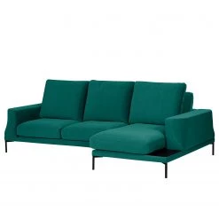 Fredriks Canapé d’angle Grossa - Velours - Velours Vaia: Vert vieilli - Méridienne courte à droite (vue de face) -Canapés Soldes Magasin 1000243304 210330 18222000996 DETAILS P000000001000243304