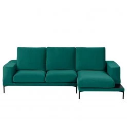 Fredriks Canapé d’angle Grossa - Velours - Velours Vaia: Vert vieilli - Méridienne courte à droite (vue de face) -Canapés Soldes Magasin 1000243304 210330 18222000997 DETAILS P000000001000243304