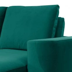 Fredriks Canapé d’angle Grossa - Velours - Velours Vaia: Vert vieilli - Méridienne courte à droite (vue de face) -Canapés Soldes Magasin 1000243304 210330 18222100998 DETAILS P000000001000243304