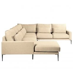 Fredriks Canapé panoramique Garlin - Tissu - Tissu Sogol: Beige - Méridienne courte à gauche / longue à droite (vue de face) -Canapés Soldes Magasin 1000243352 210330 18230101493 DETAILS P000000001000243352