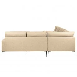 Fredriks Canapé panoramique Garlin - Tissu - Tissu Sogol: Beige - Méridienne courte à gauche / longue à droite (vue de face) -Canapés Soldes Magasin 1000243352 210330 18230101495 DETAILS P000000001000243352