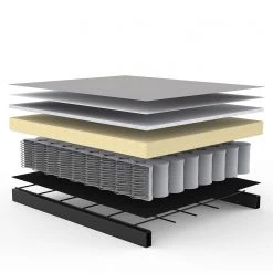 Innovation Möbel Canapé convertible Splitback Eik - Tissu Mixed Dance : Light Blue - Chêne clair -Canapés Soldes Magasin 1000244285 210218 14582400106 DETAILS P000000001000244285