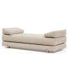 Innovation Möbel Canapé convertible Sigmund - Tissu - Tissu Kenya: Gravel - Chêne clair