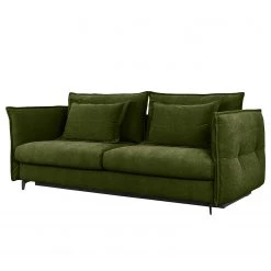 Fredriks Canapé convertible Carrboro - Tissu - Tissu Bogna: Vert vieilli