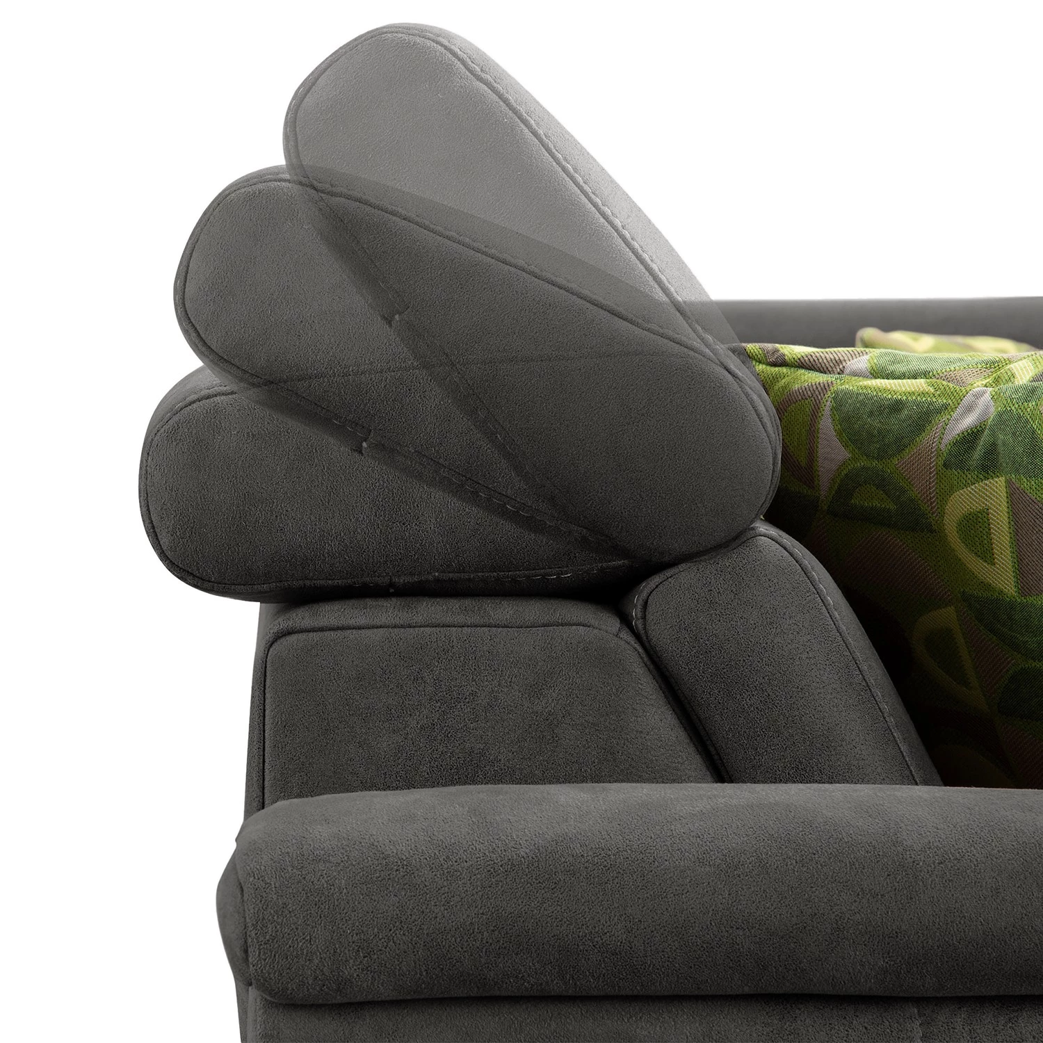 Loftscape Canapé d’angle Vignols - Microfibre - Microfibre Flavie: Gris - Alignement à droite - Sans fonction couchage 5 Loftscape Canapé d’angle Vignols - Microfibre - Microfibre Flavie: Gris - Alignement à droite - Sans fonction couchage – Image 5