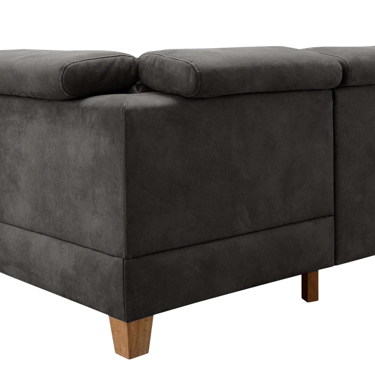 Loftscape Canapé d’angle Vignols - Microfibre - Microfibre Flavie: Gris - Alignement à droite - Sans fonction couchage 8 Loftscape Canapé d’angle Vignols - Microfibre - Microfibre Flavie: Gris - Alignement à droite - Sans fonction couchage – Image 8