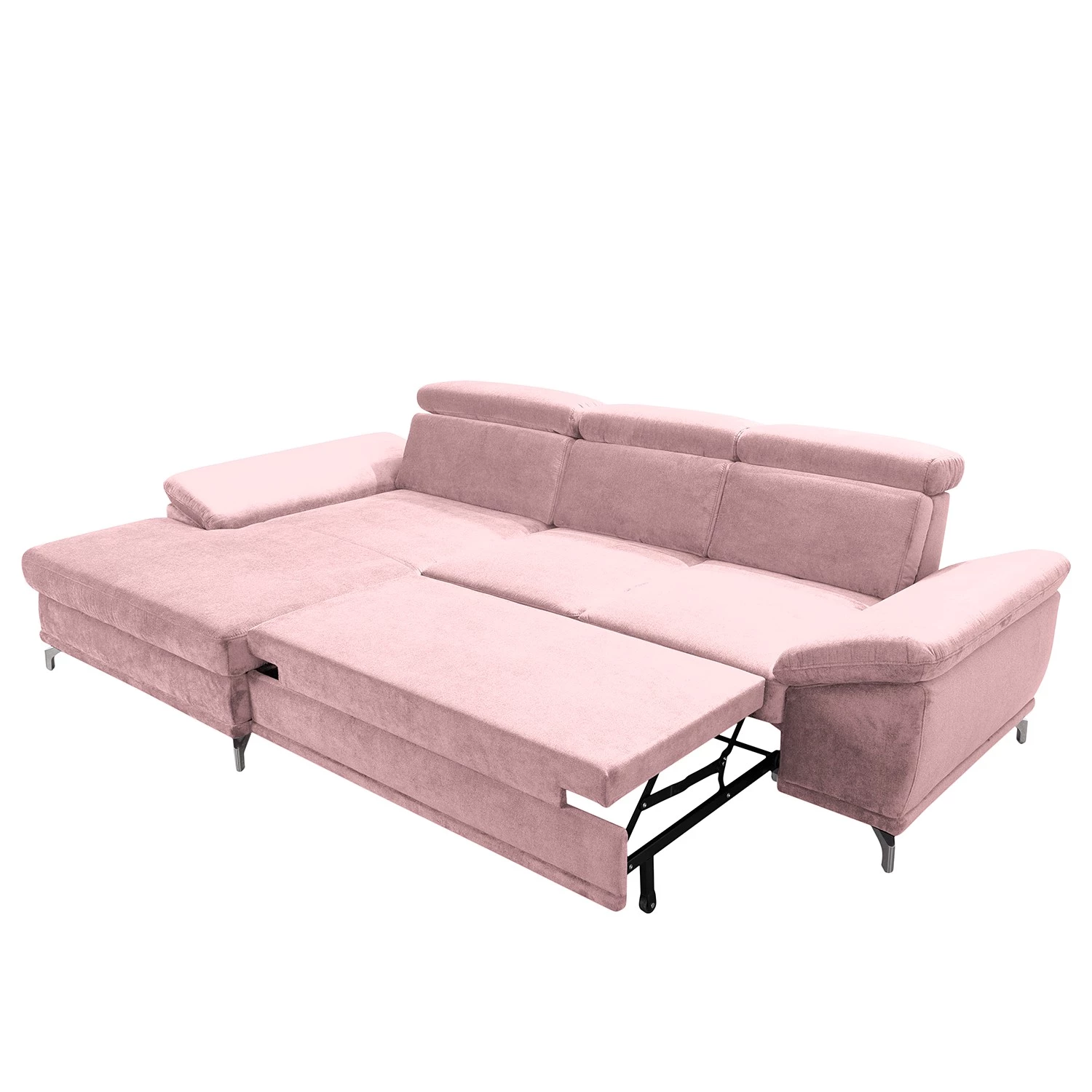 Loftscape Canapé d’angle Tamaris I - Velours côtelé - Velours côtelé Inbal: Mauve - Méridienne courte à gauche (vue de face) - Avec fonction couchage 3 Loftscape Canapé d’angle Tamaris I - Velours côtelé - Velours côtelé Inbal: Mauve - Méridienne courte à gauche (vue de face) - Avec fonction couchage – Image 3