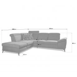 Loftscape Canapé d’angle Tamaris II - Tissu - Tissu Palila: Noir - Angle à gauche (vu de face) - Avec fonction couchage 20 Loftscape Canapé d’angle Tamaris II - Tissu - Tissu Palila: Noir - Angle à gauche (vu de face) - Avec fonction couchage -Canapés Soldes Magasin 1000248812 210317 15140801676 SKETCH DETAILS P000000001000248812 sketch