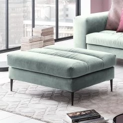 Fredriks Canapé d’angle Valmorel - Tissu - Microfibre Knarik: Gris - Méridienne courte à droite (vue de face) - Avec repose-pieds -Canapés Soldes Magasin 1000249823 210415 15413700101 MOOD DETAILS P000000001000249823 mood