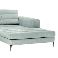 Fredriks Canapé d’angle Valmorel - Tissu - Microfibre Knarik: Gris - Méridienne courte à droite (vue de face) - Avec repose-pieds -Canapés Soldes Magasin 1000249823 210415 15414700104 DETAILS P000000001000249823