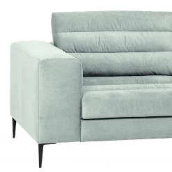 Fredriks Canapé d’angle Valmorel - Tissu - Microfibre Knarik: Gris - Méridienne courte à droite (vue de face) - Avec repose-pieds -Canapés Soldes Magasin 1000249823 210415 15415300106 DETAILS P000000001000249823