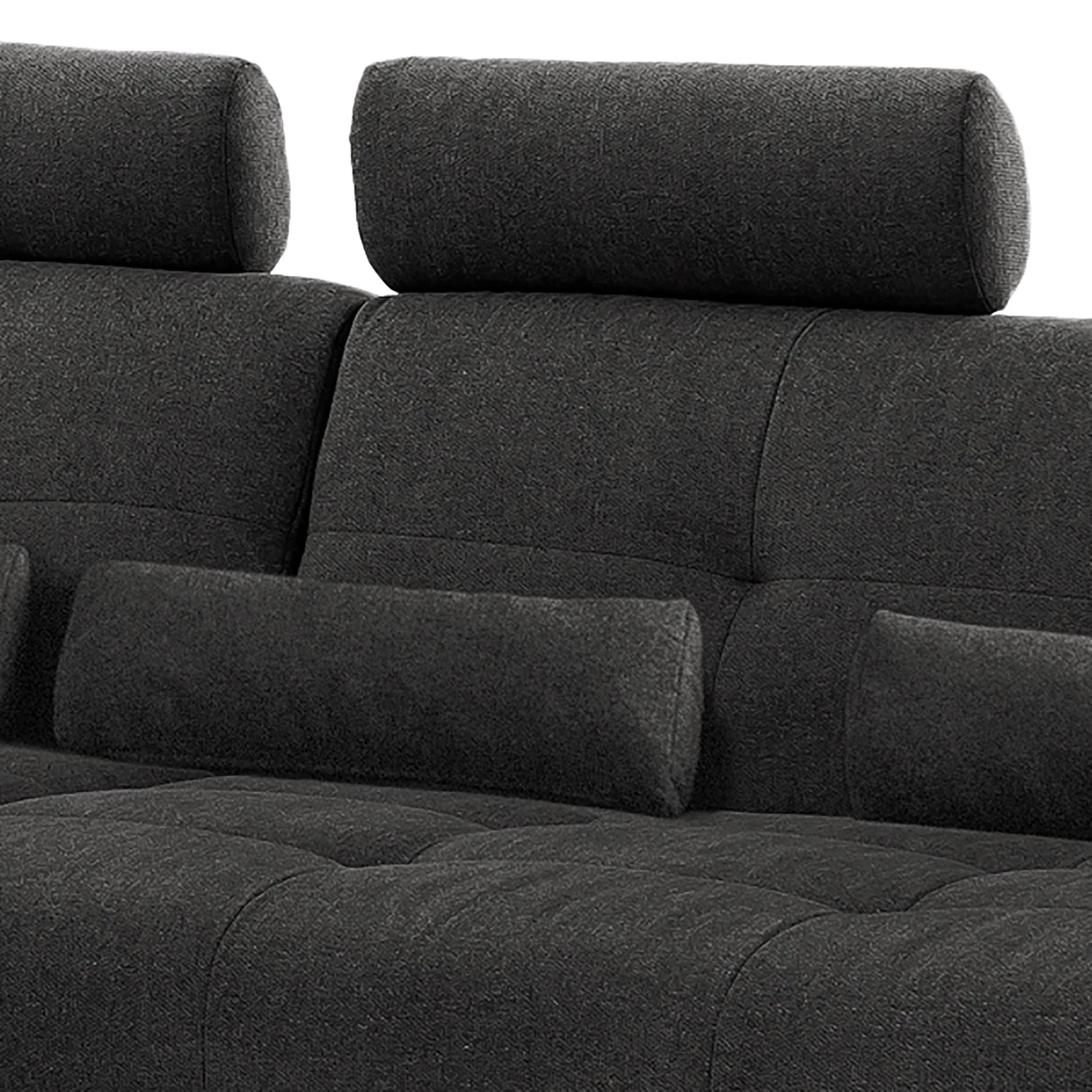 Fredriks Canapé d’angle Valleres - Tissu - Tissu Nila: Noir - Méridienne courte à gauche (vue de face) - Avec repose-pieds 7 Fredriks Canapé d’angle Valleres - Tissu - Tissu Nila: Noir - Méridienne courte à gauche (vue de face) - Avec repose-pieds – Image 7