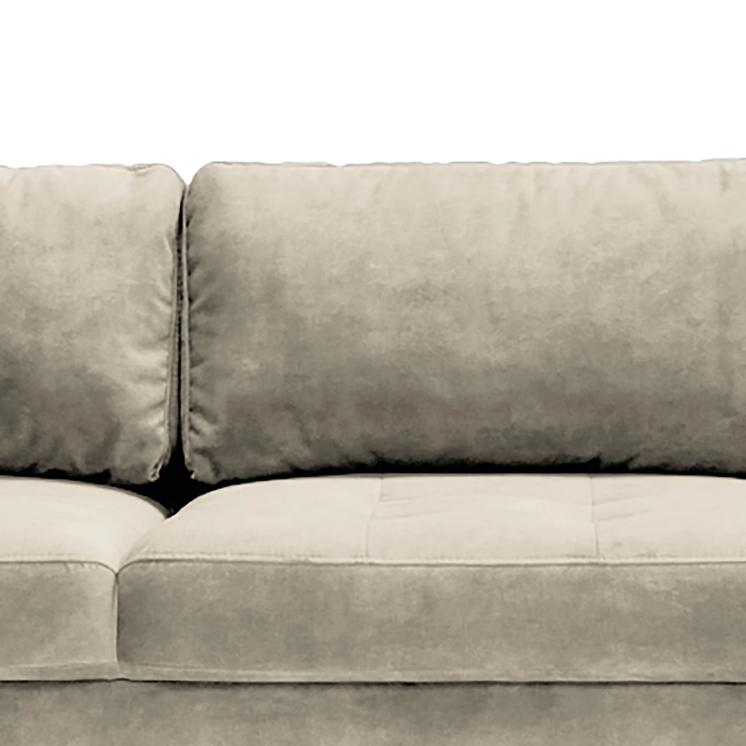 Mørteens Canapé d’angle Gaillon - Microfibre - Microfibre Cori: Gris clair - Méridienne courte à droite (vue de face) 6 Mørteens Canapé d’angle Gaillon - Microfibre - Microfibre Cori: Gris clair - Méridienne courte à droite (vue de face) – Image 6