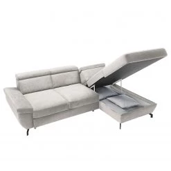 Fredriks Canapé d’angle Cussay - Tissage à plat - Tissu Cuna: Gris clair - Méridienne courte à droite (vue de face) -Canapés Soldes Magasin 1000249901 210415 16222500829 DETAILS P000000001000249901