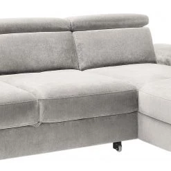 Fredriks Canapé d’angle Cussay - Tissage à plat - Tissu Cuna: Gris clair - Méridienne courte à droite (vue de face) -Canapés Soldes Magasin 1000249901 210415 16224400835 DETAILS P000000001000249901