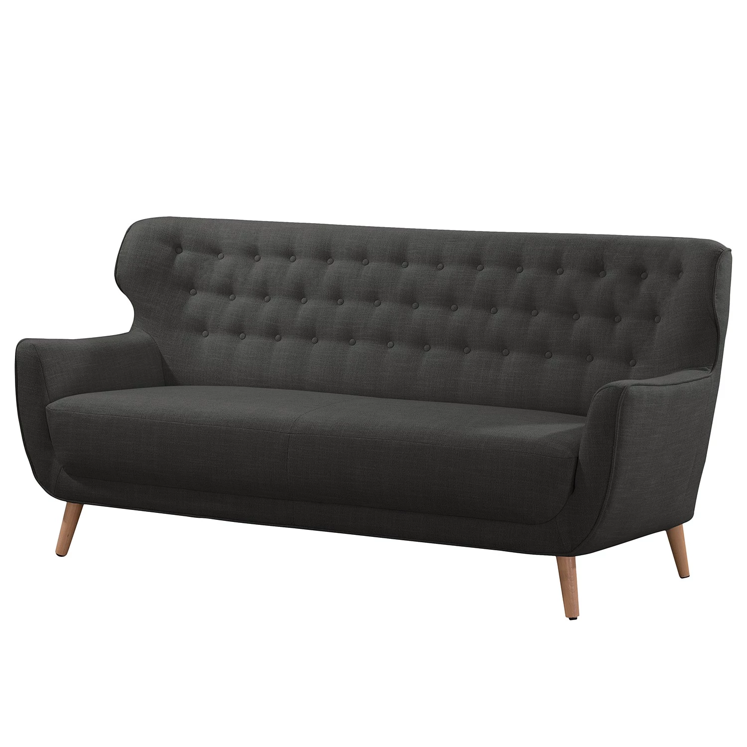 Ridgevalley Canapé Mansac (3 places) - Tissage à plat - Tissu Gila: Anthracite 1 Ridgevalley Canapé Mansac (3 places) - Tissage à plat - Tissu Gila: Anthracite