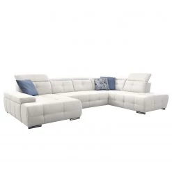 Loftscape Canapé panoramique Beutin - Tissage à plat - Tissu Olea: Argenté - Méridienne longue à droite (vue de face) - Sans fonction couchage -Canapés Soldes Magasin 1000253796 210419 15072000581 DETAILS P000000001000253796