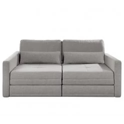 Loftscape Canapé Guillac (2 places) - Tissage à plat - Tissu Gila: Gris - Avec fonction couchage -Canapés Soldes Magasin 1000253880 210419 15193401376 DETAILS P000000001000253880