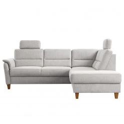 Loftscape Canapé d’angle Baulon II - Tissage à plat - Tissu Ama: Gris clair - Méridienne longue à droite (vue de face) - Sans fonction couchage -Canapés Soldes Magasin 1000253949 210419 15290002037 DETAILS P000000001000253949