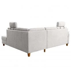 Loftscape Canapé d’angle Baulon II - Tissage à plat - Tissu Ama: Gris clair - Méridienne longue à droite (vue de face) - Sans fonction couchage -Canapés Soldes Magasin 1000253949 210419 15290102038 DETAILS P000000001000253949